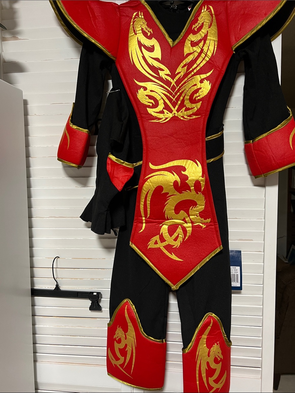 Disguise Red and Gold Dragon Knight Costume Size Small 5/6